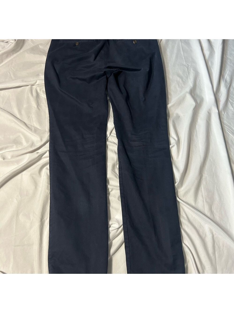GAP Essential Khaki Skinny Pants Men's 33x32 Navy Casual Stretch Stylish - Picture 3 of 10